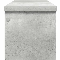 vidaXL Keukenrek stapelbaar 50x15x16 cm bewerkt hout betongrijs