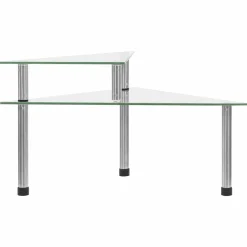 vidaXL Keukenschap 49,5x35x19 cm gehard glas transparent