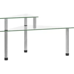 vidaXL Keukenschap 49,5x35x19 cm gehard glas transparent