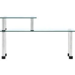 vidaXL Keukenschap 45x16x26 cm gehard glas transparent