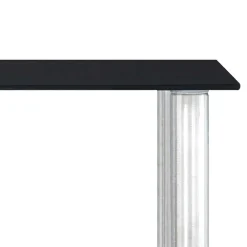 vidaXL Keukenschap 45x16x26 cm gehard glas zwart