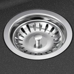 vidaXL Keukenspoelbak met dubbele bak Graniet 80 x 50 x 30.5 cm