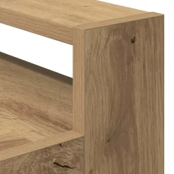 vidaXL Keuken Trolley Artisan Eiken 60 x 45 x 80 cm Bewerkt hout