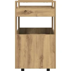 vidaXL Keuken Trolley artisanaal eikenkleurig 60 x 45 x 80 cm