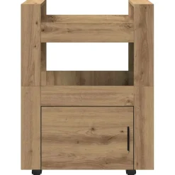 vidaXL Keuken Trolley artisanaal eikenkleurig 60 x 45 x 80 cm