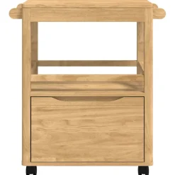 vidaXL Keuken Trolley FLORO Wasbruin 72,5 x 45 x 80 cm