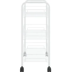 vidaXL Keukentrolley 3-laags 46x26x54 cm ijzer wit