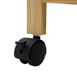 vidaXL Keukentrolley met Wielen Naturel 60 x 18 x 97 cm Bamboe