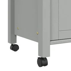 vidaXL Keukentrolley MONZA 84x40x88,5 cm massief grenenhout grijs