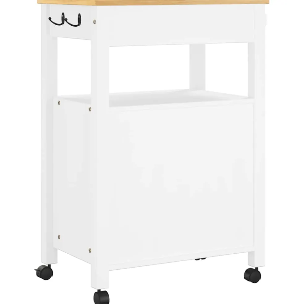 vidaXL Keukentrolley MONZA 60x40x88,5 cm massief grenenhout