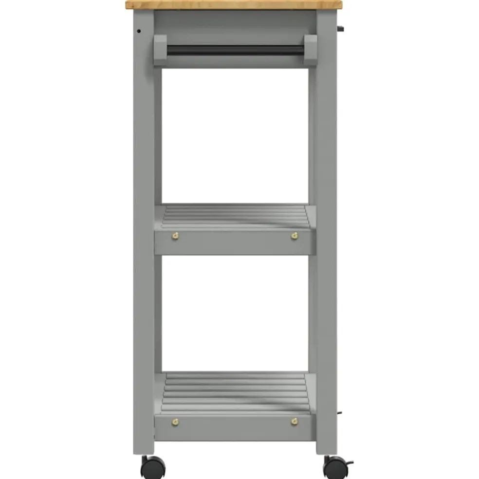 vidaXL Keukentrolley MONZA 60x40x88,5 cm massief grenenhout