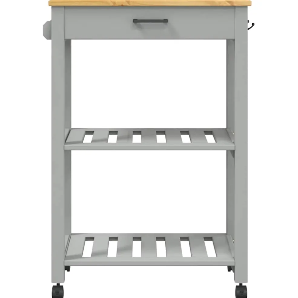 vidaXL Keukentrolley MONZA 60x40x88,5 cm massief grenenhout