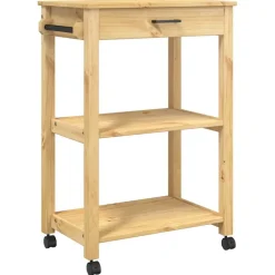 vidaXL Keukentrolley MONZA 60x40x88,5 cm massief grenenhout honingwas