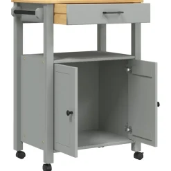 vidaXL Keukentrolley MONZA 60x40x88,5 cm massief grenenhout