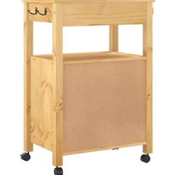 vidaXL Keukentrolley MONZA 60x40x88,5 cm massief grenenhout