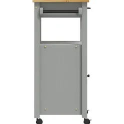 vidaXL Keukentrolley MONZA 48x40x88,5 cm massief grenenhout
