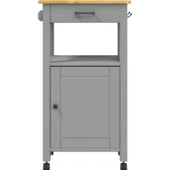 vidaXL Keukentrolley MONZA 48x40x88,5 cm massief grenenhout