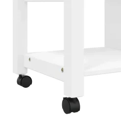 vidaXL Keukentrolley MONZA 84x40x88,5 cm massief grenenhout wit
