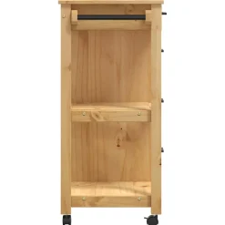 vidaXL Keukentrolley MONZA 84x40x88,5 cm massief grenenhout honingwas