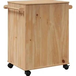 vidaXL Keukentrolley OTTA 59x45x80 cm massief grenenhout