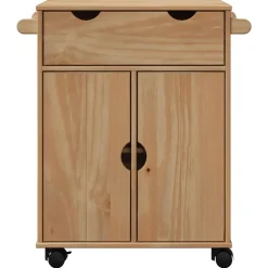 vidaXL Keukentrolley OTTA 59x45x80 cm massief grenenhout