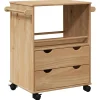 vidaXL Keukentrolley OTTA 59x45x80 cm massief grenenhout