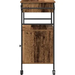 vidaXL Keuken Trolley Oudhout 56 x 43 x 89,5 cm Bewerkt hout