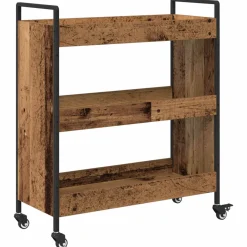 vidaXL Keuken Trolley Oudhout 70 x 30 x 82 cm Bewerkt hout