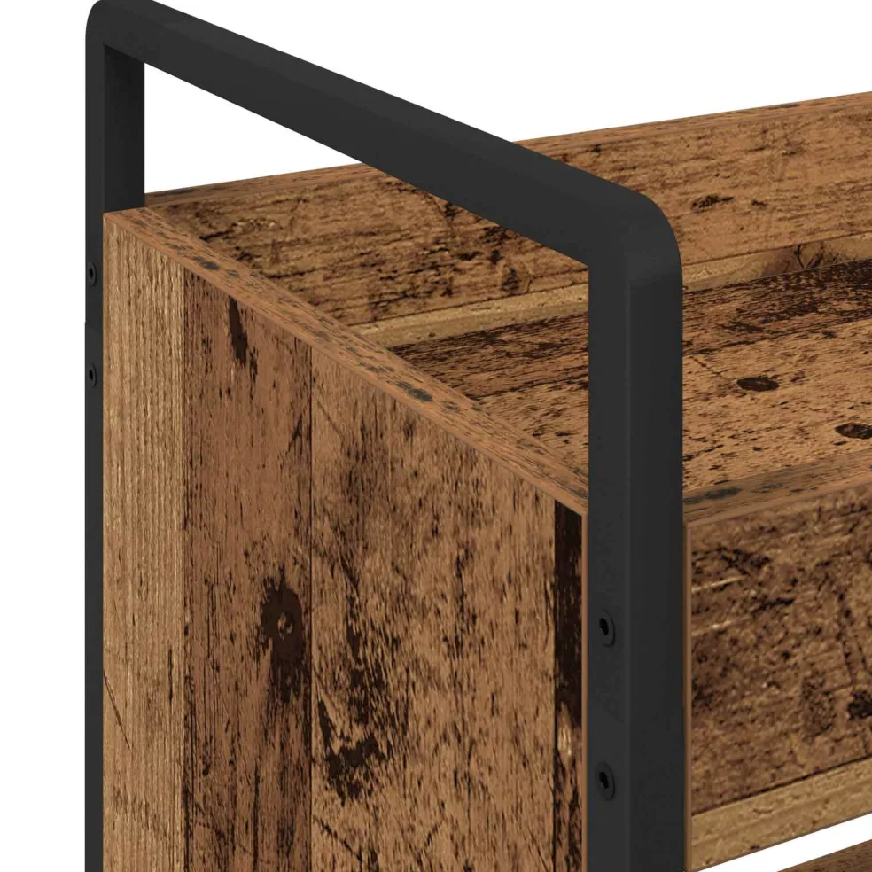 vidaXL Keuken Trolley Oudhout 70 x 30 x 82 cm Bewerkt hout