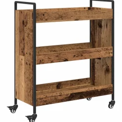 vidaXL Keuken Trolley Oudhout 70 x 30 x 82 cm Bewerkt hout