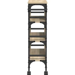 vidaXL Keuken Trolley Sonoma Eiken 53 x 20 x 76 cm Bewerkt hout