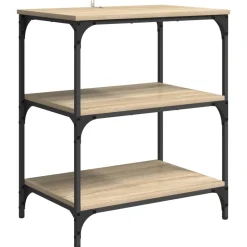 vidaXL Keuken Trolley Sonoma Eiken 60 x 41 x 76 cm Bewerkt hout
