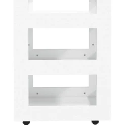 vidaXL Keukentrolley 60x45x80 cm bewerkt hout wit