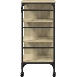 vidaXL Keukentrolley 87,5x38,5x84,5 cm bewerkt hout sonoma eikenkleur