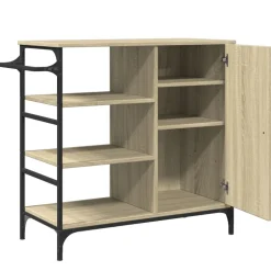 vidaXL Keukentrolley 87,5x38,5x84,5 cm bewerkt hout sonoma eikenkleur