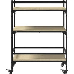 vidaXL Keukentrolley 65x40x86,5 cm bewerkt hout sonoma eikenkleurig