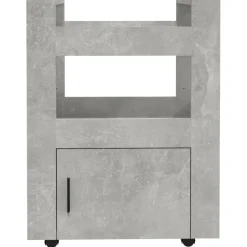 vidaXL Keukentrolley 60x45x80 cm bewerkt hout betongrijs