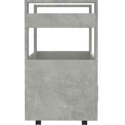 vidaXL Keukentrolley 60x45x80 cm bewerkt hout betongrijs