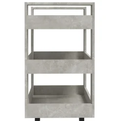 vidaXL Keukentrolley 53x20x76 cm bewerkt hout gerookt eikenkleurig
