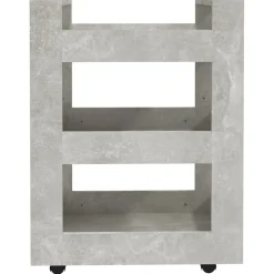 vidaXL Keukentrolley 53x20x76 cm bewerkt hout gerookt eikenkleurig