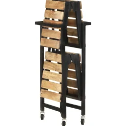 vidaXL Keukentrolley 87x36x81 cm massief mangohout