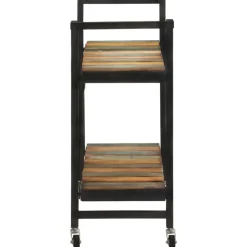 vidaXL Keukentrolley 87x36x81 cm massief gerecycled hout