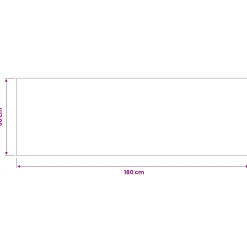 vidaXL Keuken Vloerkleed antraciet geruit 180 x 60 cm 100% Polyamide