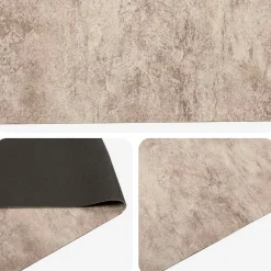 vidaXL Keuken Vloerkleed Beige beton 150 x 45 cm 100% Polyamide