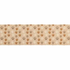 vidaXL Keuken Vloerkleed Beige poten 150 x 45 cm 100% Polyamide