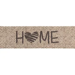 vidaXL Keuken Vloerkleed Beige home 150 x 45 cm 100% Polyamide Wasbaar
