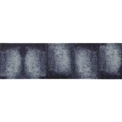 vidaXL Keuken Vloerkleed Blauwe Schaduw 150 x 45 cm 100% Polyamide