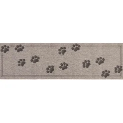 vidaXL Keuken Vloerkleed Grijze poten 150 x 45 cm 100% Polyamide