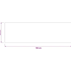 vidaXL Keuken Vloerkleed Grijs-beige mozaïek 150 x 45 cm