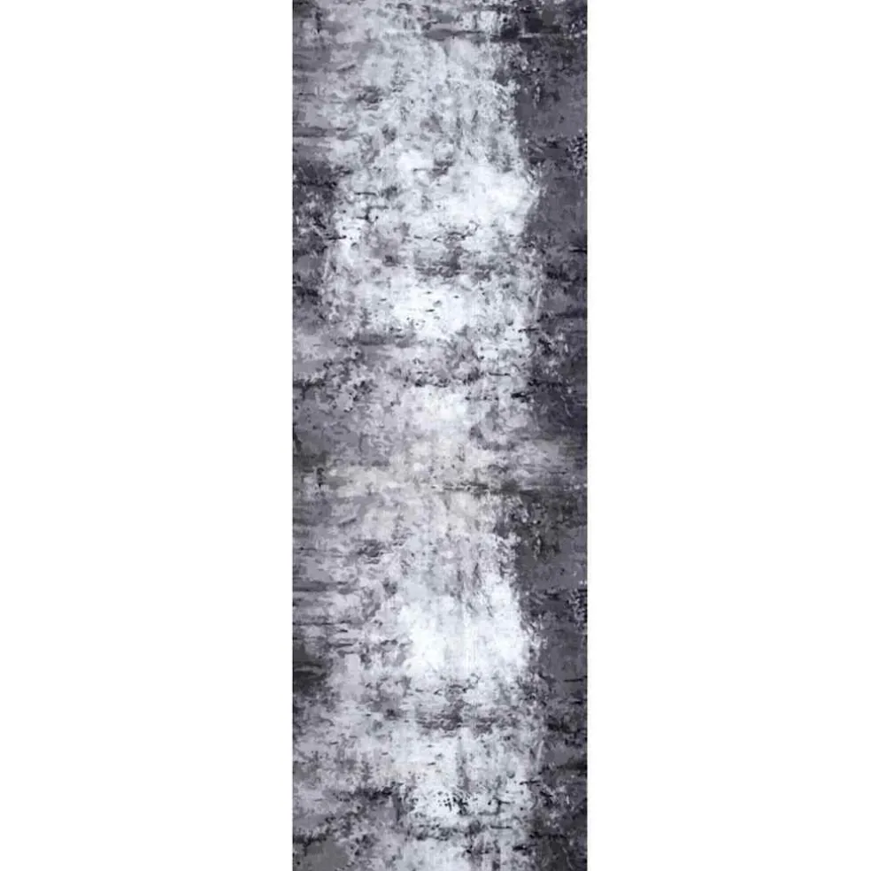 vidaXL Keuken Vloerkleed Grijs 180 x 60 cm Fluweel